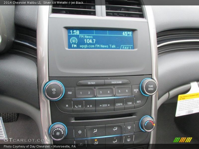 Silver Ice Metallic / Jet Black 2014 Chevrolet Malibu LS