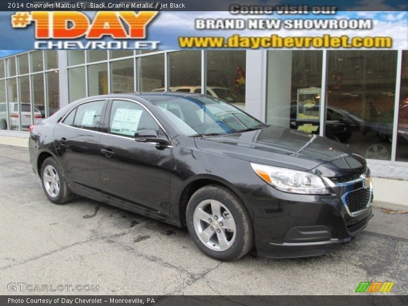Black Granite Metallic / Jet Black 2014 Chevrolet Malibu LT