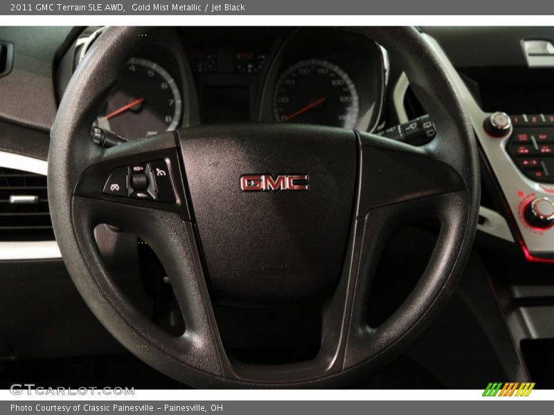 Gold Mist Metallic / Jet Black 2011 GMC Terrain SLE AWD