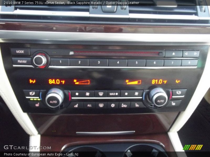 Controls of 2010 7 Series 750Li xDrive Sedan