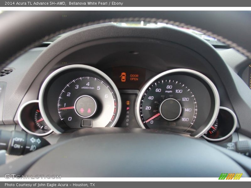 Bellanova White Pearl / Ebony 2014 Acura TL Advance SH-AWD