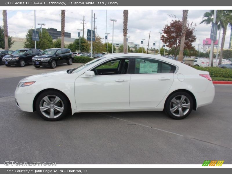 Bellanova White Pearl / Ebony 2013 Acura TL SH-AWD Technology