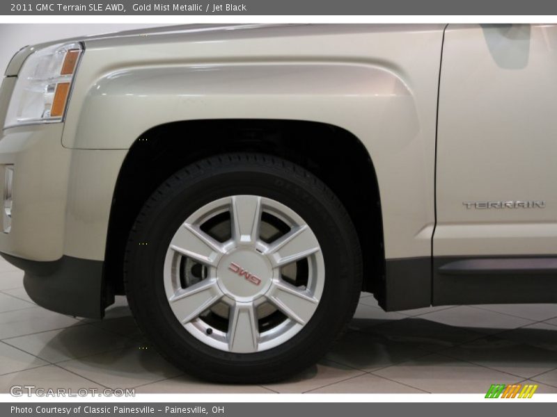 Gold Mist Metallic / Jet Black 2011 GMC Terrain SLE AWD