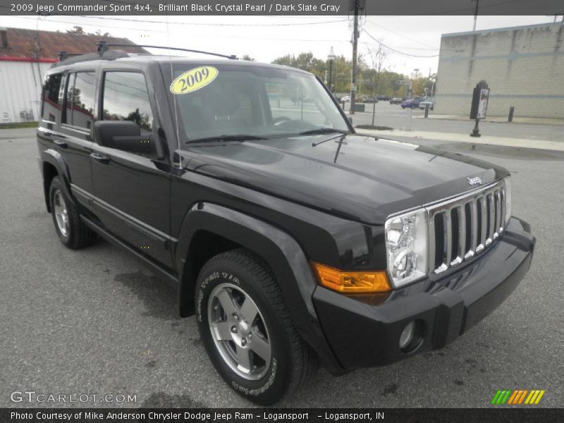 Brilliant Black Crystal Pearl / Dark Slate Gray 2009 Jeep Commander Sport 4x4