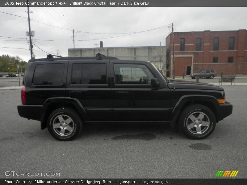 Brilliant Black Crystal Pearl / Dark Slate Gray 2009 Jeep Commander Sport 4x4