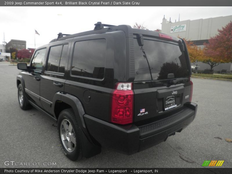 Brilliant Black Crystal Pearl / Dark Slate Gray 2009 Jeep Commander Sport 4x4