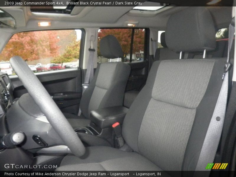 Brilliant Black Crystal Pearl / Dark Slate Gray 2009 Jeep Commander Sport 4x4