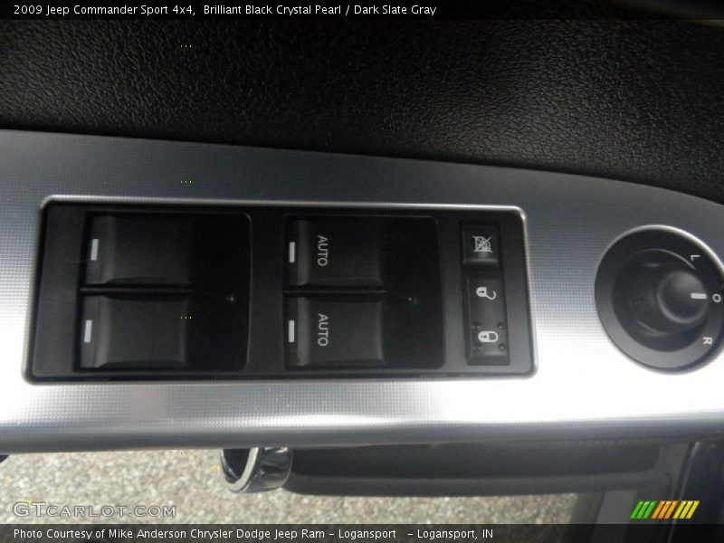 Brilliant Black Crystal Pearl / Dark Slate Gray 2009 Jeep Commander Sport 4x4