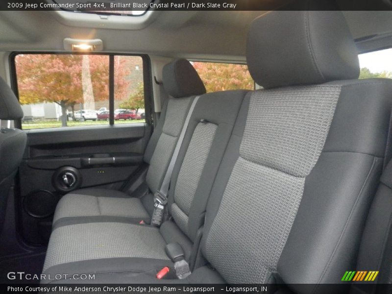 Brilliant Black Crystal Pearl / Dark Slate Gray 2009 Jeep Commander Sport 4x4