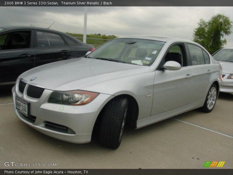 Titanium Silver Metallic / Black 2006 BMW 3 Series 330i Sedan