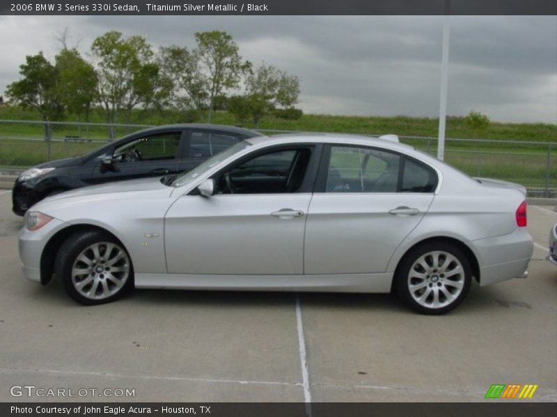 Titanium Silver Metallic / Black 2006 BMW 3 Series 330i Sedan