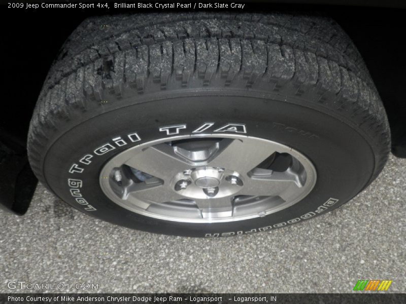 Brilliant Black Crystal Pearl / Dark Slate Gray 2009 Jeep Commander Sport 4x4