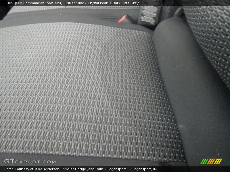 Brilliant Black Crystal Pearl / Dark Slate Gray 2009 Jeep Commander Sport 4x4