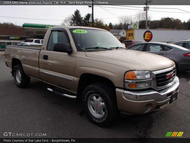 Sand Beige Metallic / Neutral 2004 GMC Sierra 1500 SLE Regular Cab 4x4