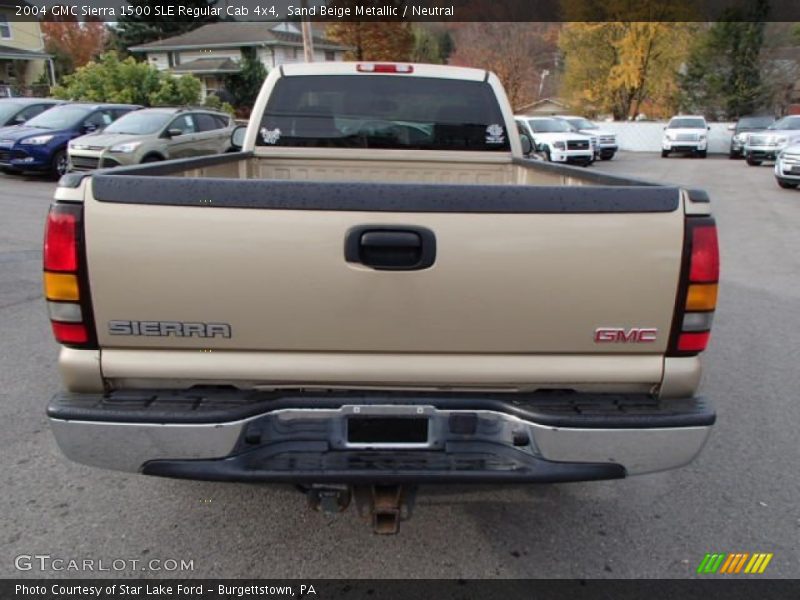 Sand Beige Metallic / Neutral 2004 GMC Sierra 1500 SLE Regular Cab 4x4
