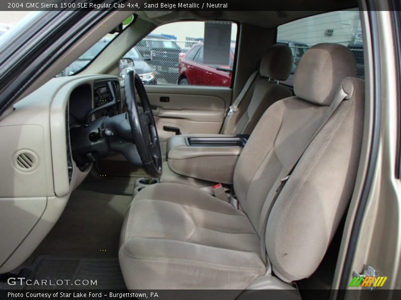 Sand Beige Metallic / Neutral 2004 GMC Sierra 1500 SLE Regular Cab 4x4