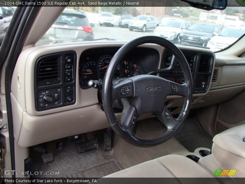 Sand Beige Metallic / Neutral 2004 GMC Sierra 1500 SLE Regular Cab 4x4