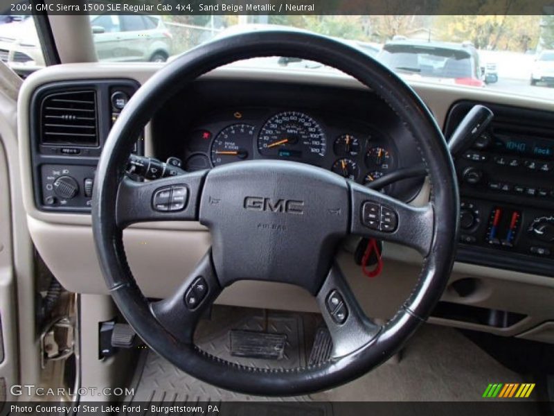 Sand Beige Metallic / Neutral 2004 GMC Sierra 1500 SLE Regular Cab 4x4