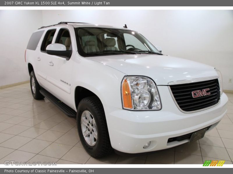 Summit White / Light Tan 2007 GMC Yukon XL 1500 SLE 4x4