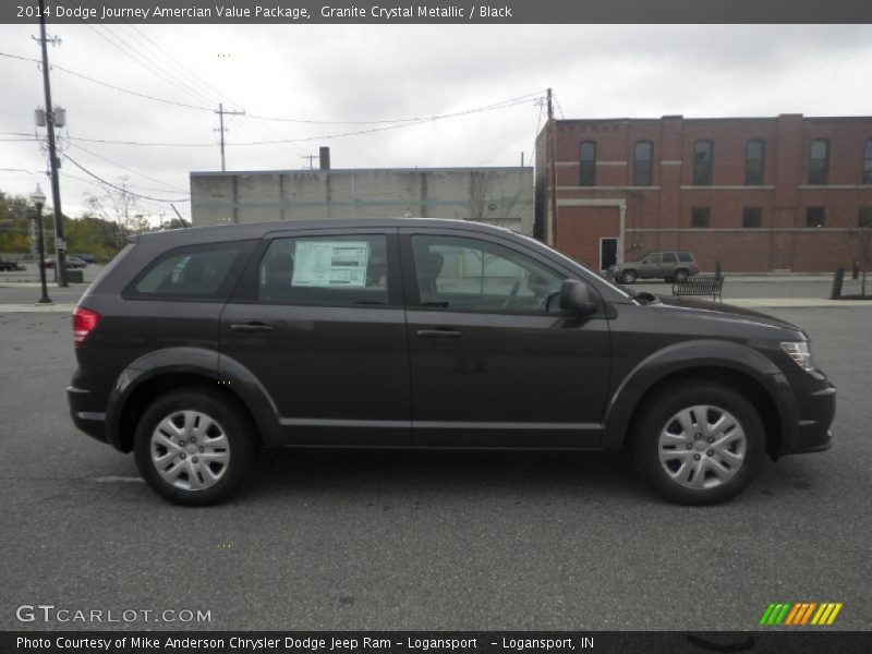 Granite Crystal Metallic / Black 2014 Dodge Journey Amercian Value Package