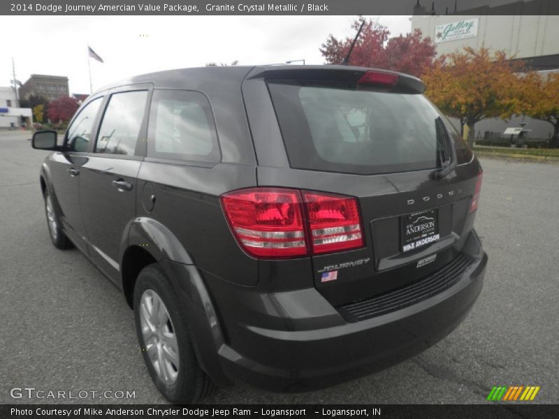 Granite Crystal Metallic / Black 2014 Dodge Journey Amercian Value Package