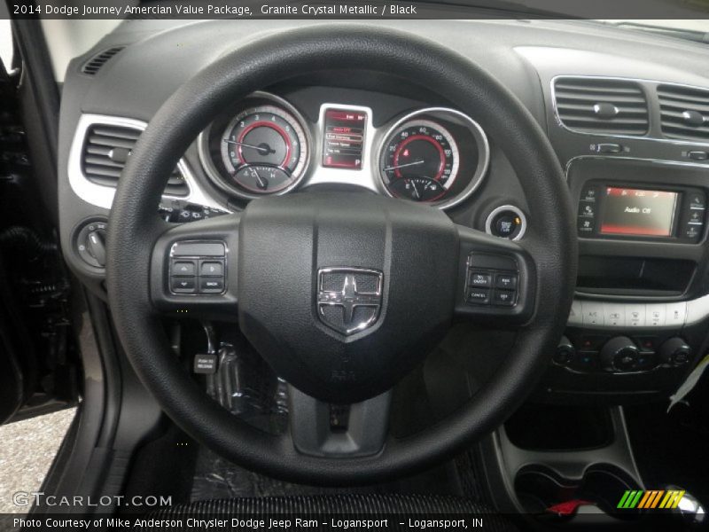 Granite Crystal Metallic / Black 2014 Dodge Journey Amercian Value Package