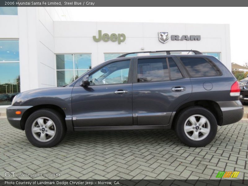 Steel Blue / Gray 2006 Hyundai Santa Fe Limited