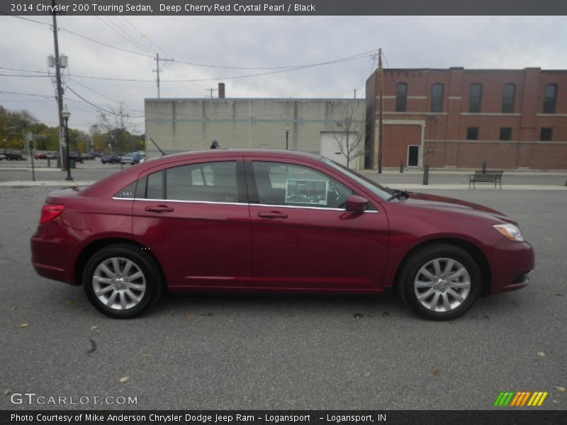 Deep Cherry Red Crystal Pearl / Black 2014 Chrysler 200 Touring Sedan