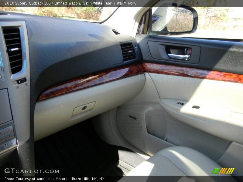 Satin White Pearl / Warm Ivory 2010 Subaru Outback 3.6R Limited Wagon