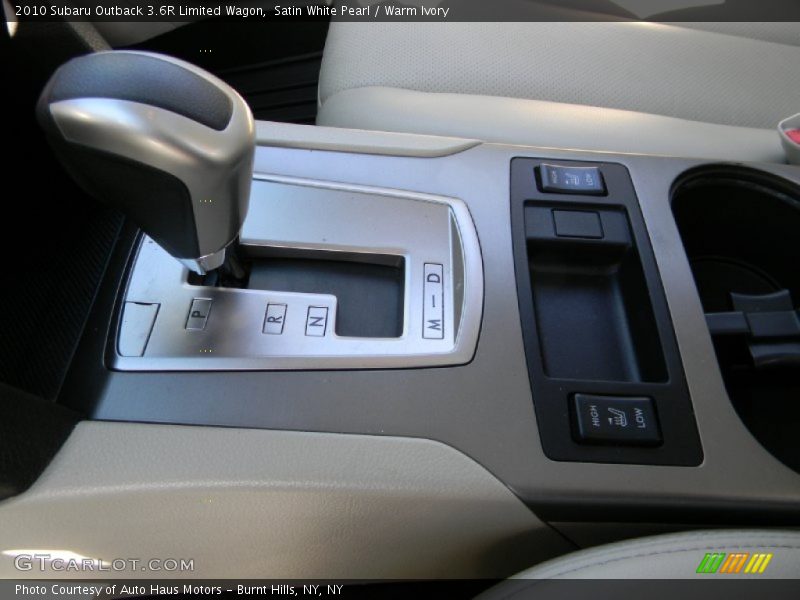 Satin White Pearl / Warm Ivory 2010 Subaru Outback 3.6R Limited Wagon