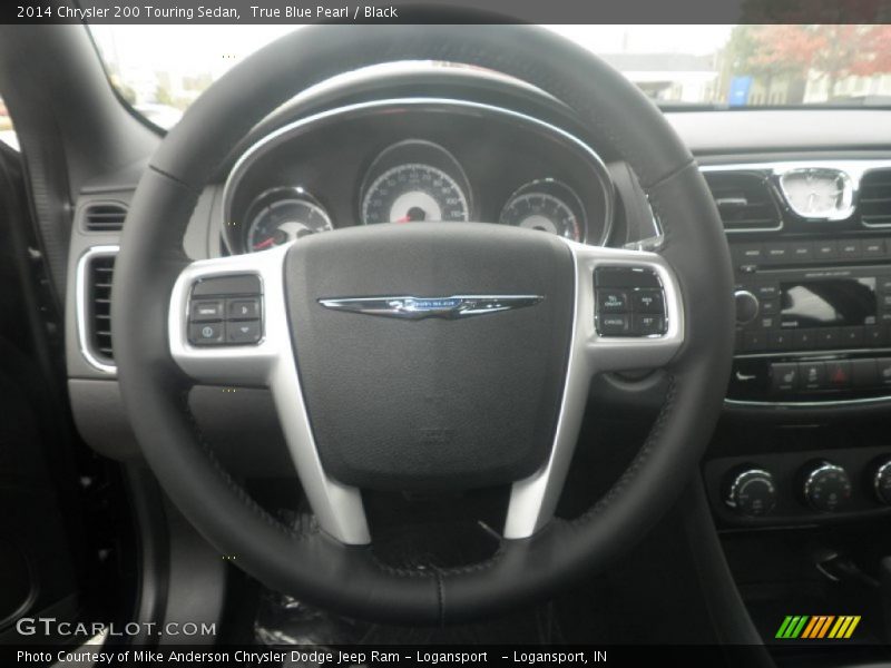 True Blue Pearl / Black 2014 Chrysler 200 Touring Sedan