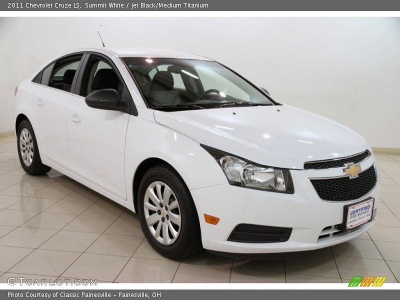 Summit White / Jet Black/Medium Titanium 2011 Chevrolet Cruze LS