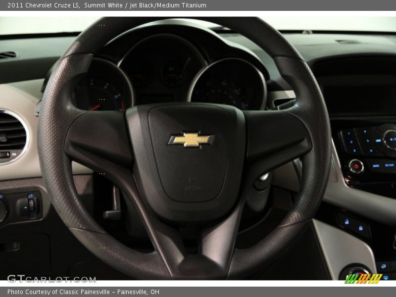 Summit White / Jet Black/Medium Titanium 2011 Chevrolet Cruze LS