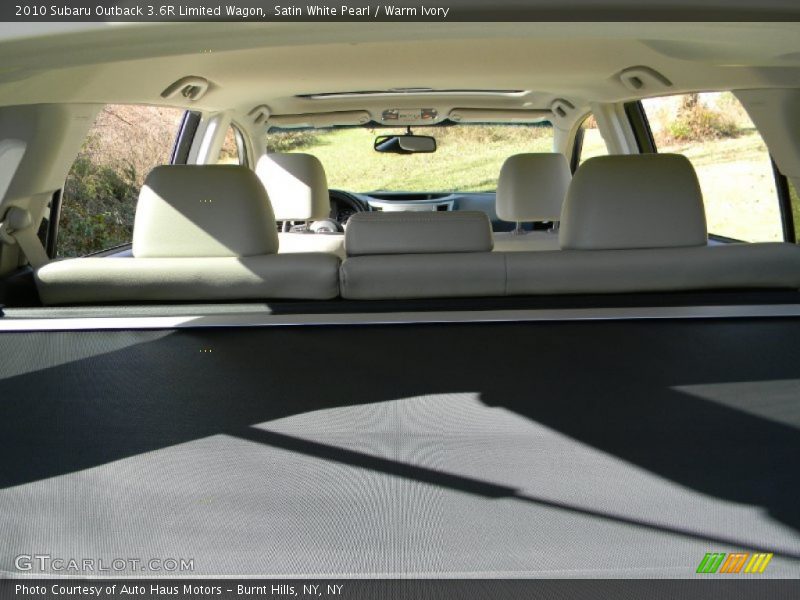Satin White Pearl / Warm Ivory 2010 Subaru Outback 3.6R Limited Wagon