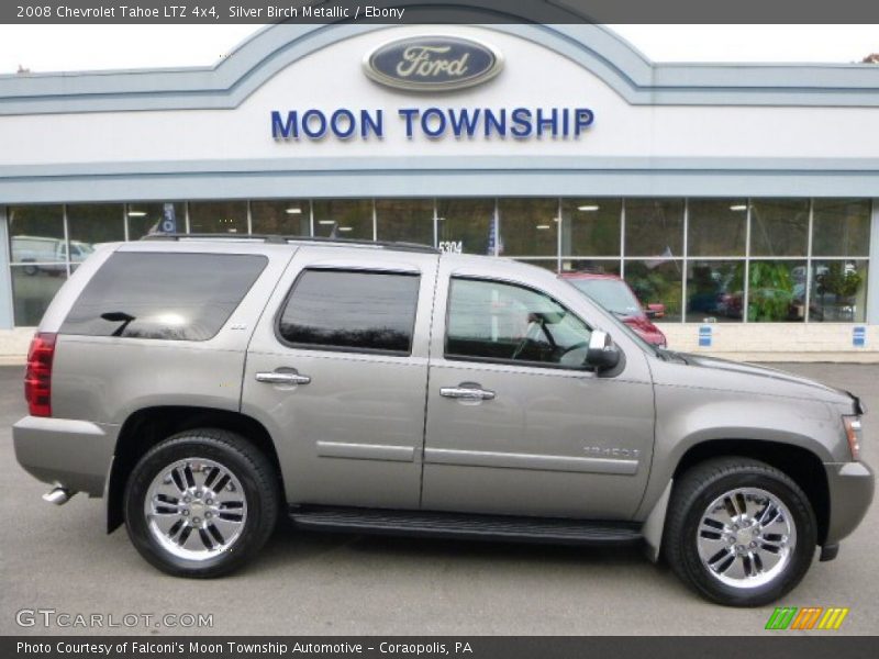 Silver Birch Metallic / Ebony 2008 Chevrolet Tahoe LTZ 4x4