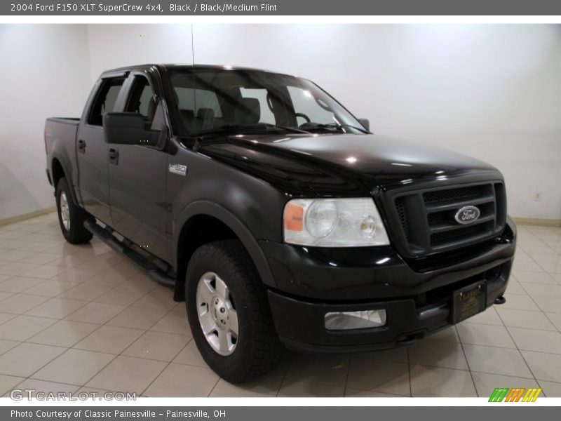 Black / Black/Medium Flint 2004 Ford F150 XLT SuperCrew 4x4