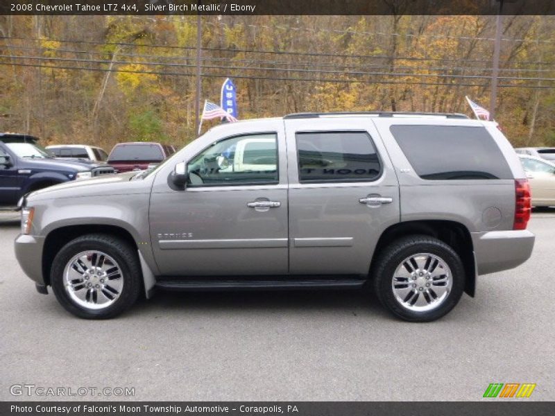 Silver Birch Metallic / Ebony 2008 Chevrolet Tahoe LTZ 4x4