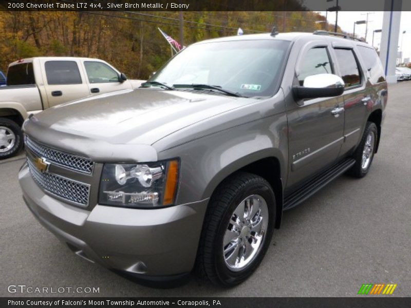 Silver Birch Metallic / Ebony 2008 Chevrolet Tahoe LTZ 4x4