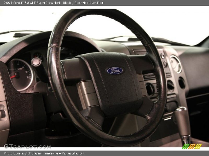 Black / Black/Medium Flint 2004 Ford F150 XLT SuperCrew 4x4