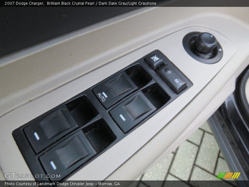 Brilliant Black Crystal Pearl / Dark Slate Gray/Light Graystone 2007 Dodge Charger