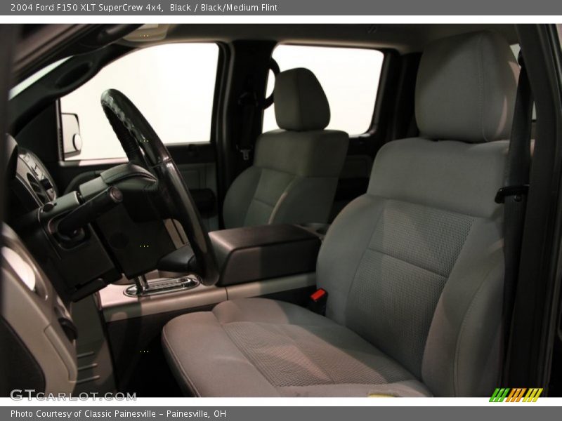 Black / Black/Medium Flint 2004 Ford F150 XLT SuperCrew 4x4
