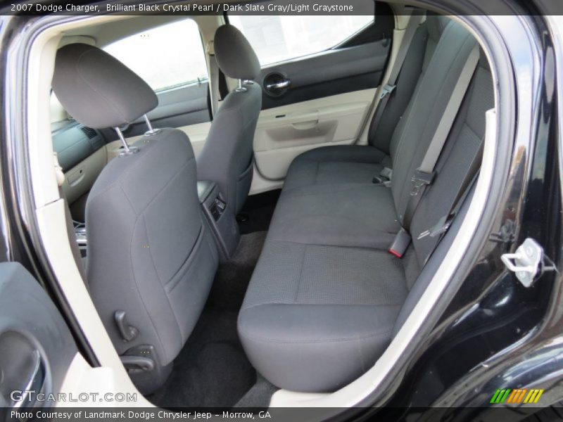 Brilliant Black Crystal Pearl / Dark Slate Gray/Light Graystone 2007 Dodge Charger