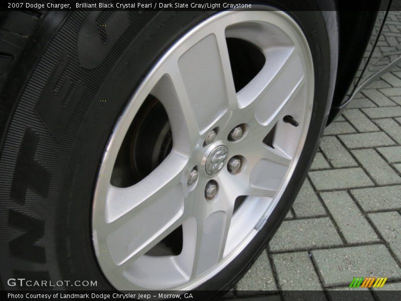 Brilliant Black Crystal Pearl / Dark Slate Gray/Light Graystone 2007 Dodge Charger
