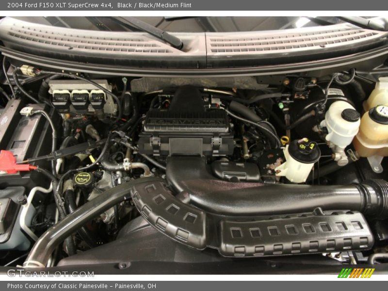 Black / Black/Medium Flint 2004 Ford F150 XLT SuperCrew 4x4