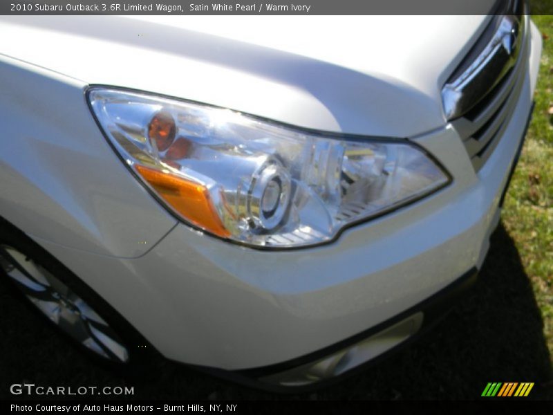 Satin White Pearl / Warm Ivory 2010 Subaru Outback 3.6R Limited Wagon