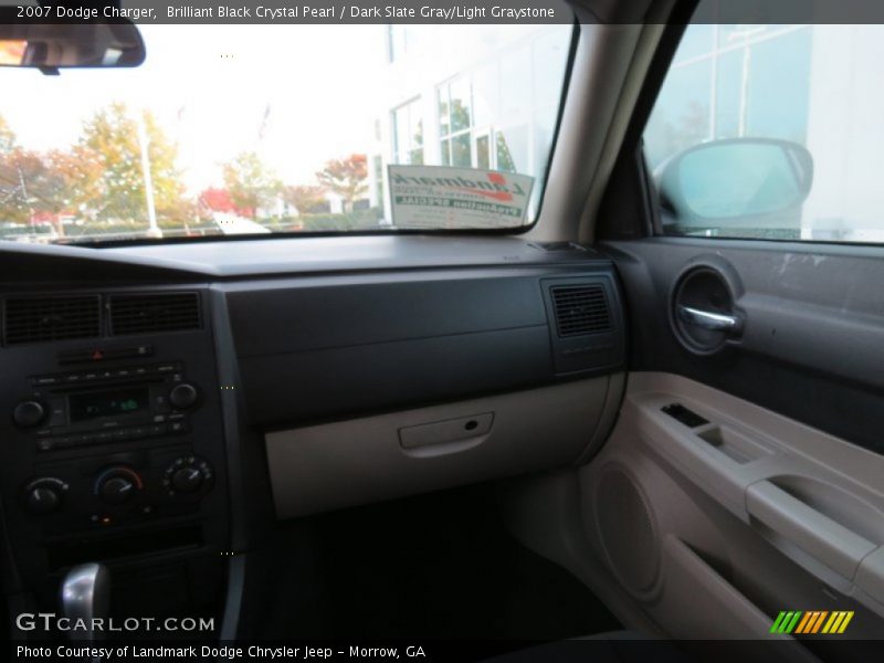 Brilliant Black Crystal Pearl / Dark Slate Gray/Light Graystone 2007 Dodge Charger