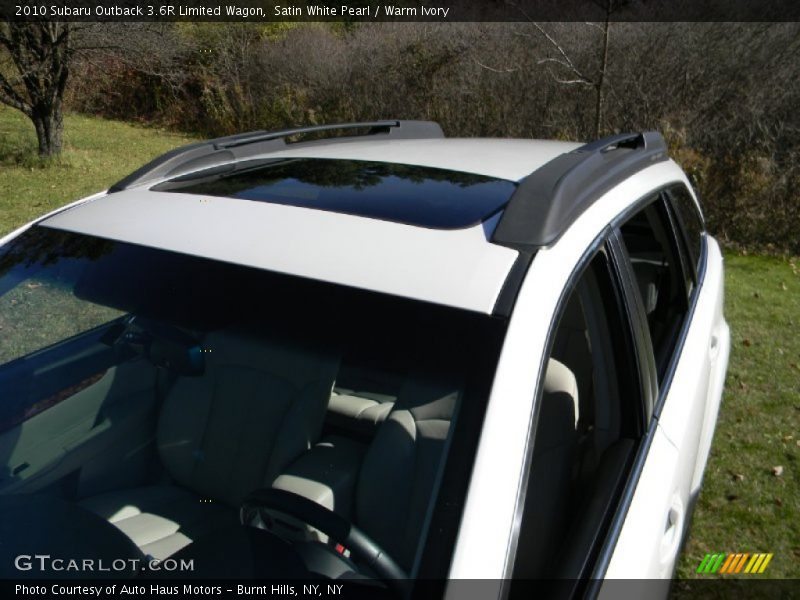 Satin White Pearl / Warm Ivory 2010 Subaru Outback 3.6R Limited Wagon