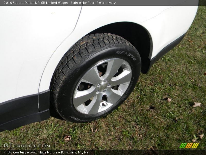 Satin White Pearl / Warm Ivory 2010 Subaru Outback 3.6R Limited Wagon