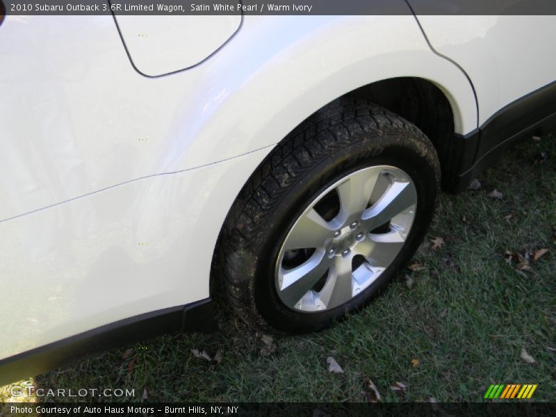Satin White Pearl / Warm Ivory 2010 Subaru Outback 3.6R Limited Wagon