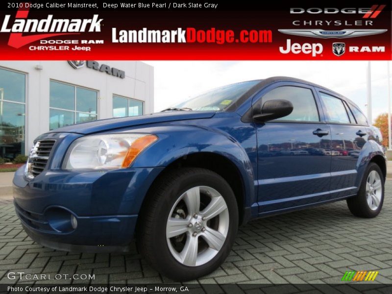 Deep Water Blue Pearl / Dark Slate Gray 2010 Dodge Caliber Mainstreet